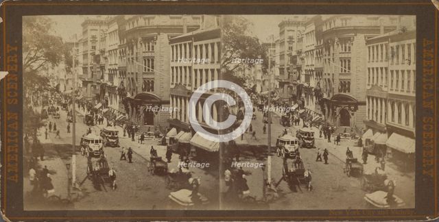 New York City and vicinity. [Street scene], c1850-1930. Creator: Unknown.