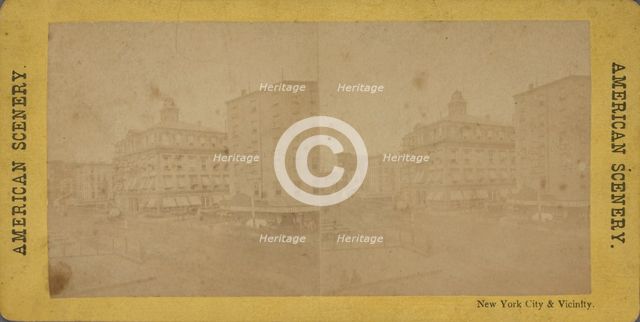 New York City and vicinity. [Street scene],  c1866. Creator: Unknown.