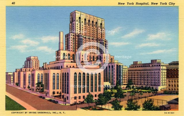 New York City Hospital, New York, USA, 1933. Artist: Unknown