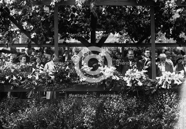 New York City Mayor William J. Gaynor reviewing parade, between 1910 and 1913. Creator: Bain News Service.