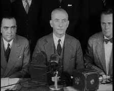 New York City Police Commissioner John Francis O'Ryan Making an Official Announcement, 1930s. Creator: British Pathe Ltd