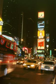 New York city street at night