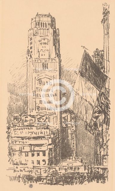 New York Bouquet, 1917. Creator: Frederick Childe Hassam.