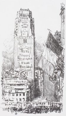 New York Bouquet, 1917. Creator: Frederick Childe Hassam