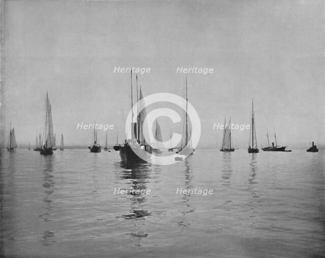 'New York Bay', 19th century. Artist: Unknown.