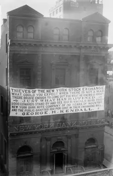 New York Bank Note Co. notice, 1913. Creator: Bain News Service