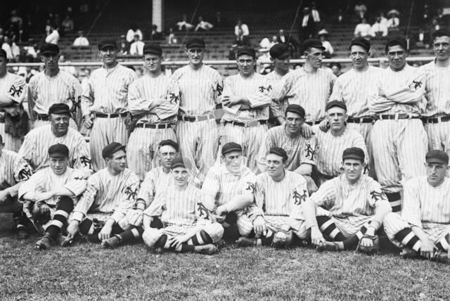 New York Giants at the Polo Grounds, New York, September 1912 (baseball), 1912. Creator: Bain News Service.