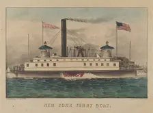 New York Ferry Boat, ca. 1860-65., ca. 1860-65. Creators: Nathaniel Currier, James Merritt Ives, Currier and Ives