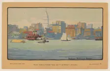 New York from the 34th Street Ferry, 1914. Creator: Rachael Robinson Elmer