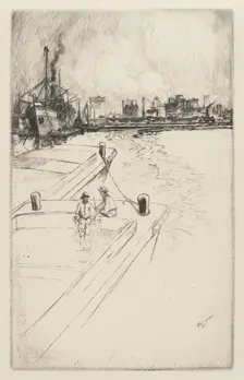 New York from the Harbor, 1905. Creator: Charles Frederick William Mielatz