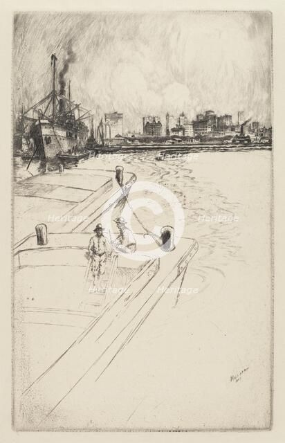 New York from the Harbor, 1905. Creator: Charles Frederick William Mielatz.