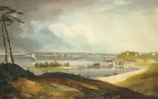 New York from the Heights near Brooklyn, ca. 1820-23. Creator: William Guy Wall