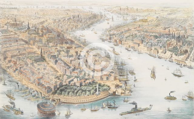 New-York (From the Southwest), ca. 1852. Creator: K. Th. Westermann.