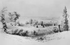 New York from Greenwood Cemetery, . Creator: William Henry Bartlett