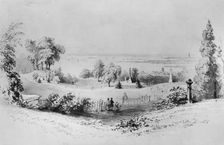 New York from Greenwood Cemetery, . Creator: William Henry Bartlett
