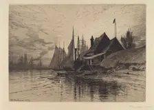 New York Harbor, 1884. Creator: Henry Farrer