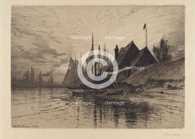 New York Harbor, 1884. Creator: Henry Farrer.