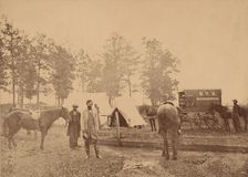 New York Herald Correspondents in Field, 1862. Creator: Unknown