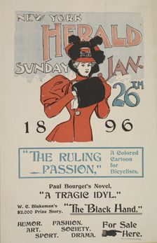 New York herald. Sunday Jan 26th 1896, c1893 - 1897. Creator: Unknown