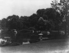 New York. Long Island - Japanese garden at home of Mrs. George W. Wickersham, Laurence, c1915. Creator: Frances Benjamin Johnston