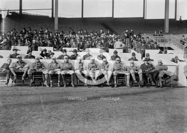 New York NL Giants recruits at the Polo Grounds, NY (baseball), 1913. Creator: Bain News Service.