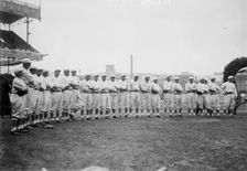 New York NL Giants team at Polo Grounds (baseball), 1913. Creator: Bain News Service