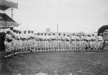 New York NL Giants team at Polo Grounds (baseball), 1913. Creator: Bain News Service