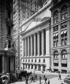 New York Stock Exchange, between 1900 and 1905. Creator: Unknown