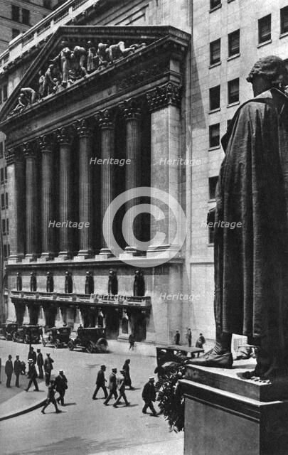 New York Stock Exchange, New York City, USA, c1930s. Artist: Ewing Galloway