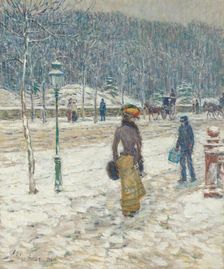 New York Street, 1902. Creator: Frederick Childe Hassam