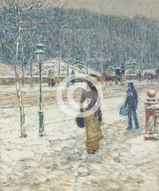 New York Street, 1902. Creator: Frederick Childe Hassam.