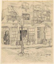 New York Street Scene, 1911. Creator: Jerome Myers
