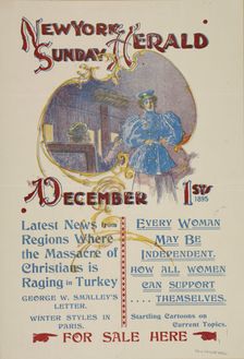 New York Sunday herald. December 1st 1895., c1895. Creator: Charles Hubbard Wright