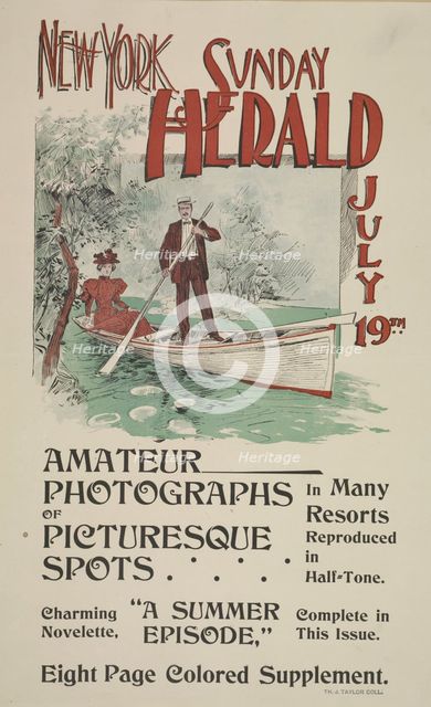 New York Sunday herald. July 19th, c1893 - 1897. Creator: Unknown.