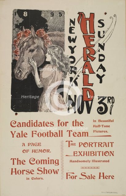 New York Sunday herald. Nov 3rd., c1895. Creator: Charles Hubbard Wright.