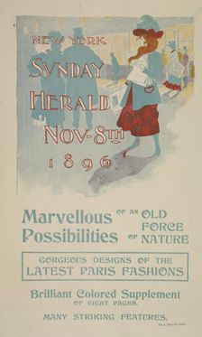 New York Sunday herald. Nov 8th 1896, c1893 - 1897. Creator: Unknown