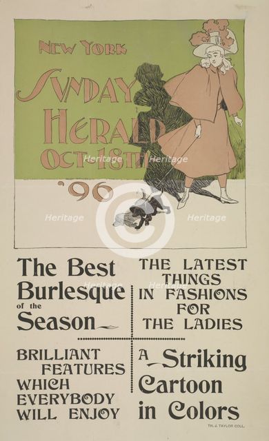 New York Sunday herald. Oct 18th '96, c1893 - 1897. Creator: Unknown.