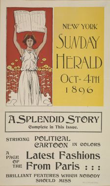 New York Sunday herald. Oct 4th 1896, c1893 - 1897. Creator: Unknown