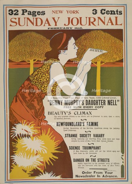 New York Sunday journal. February 2nd. 1896, c1893 - 1897. Creator: Unknown.