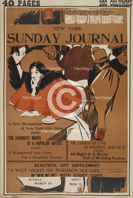 New York Sunday journal. Sunday, March 5, c1893 - 1897. Creator: Unknown.