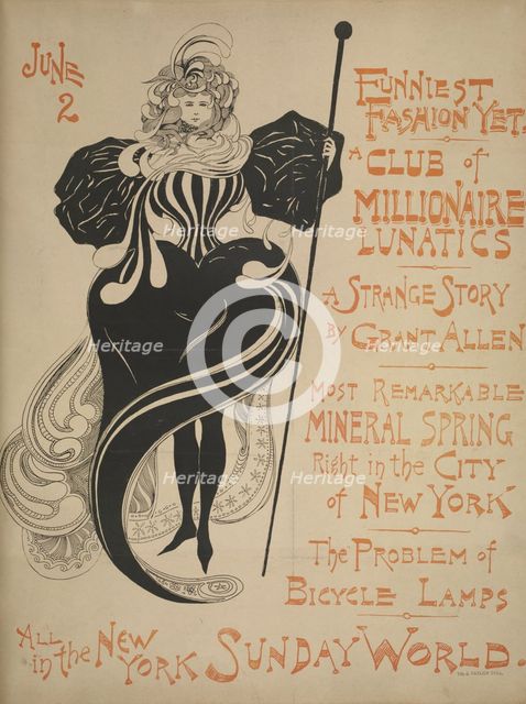 New York Sunday world. June 2, c1893 - 1897. Creator: Unknown.