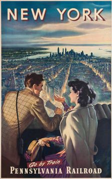 New York. Pennsylvania Railroad. Creator: Wood, Harley (active 1930s-1950s)