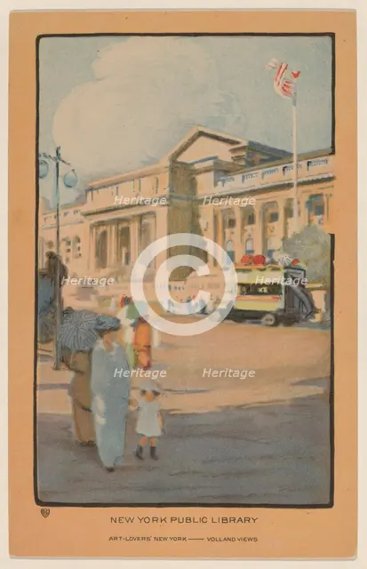 New York Public Library, 1914. Creator: Rachael Robinson Elmer.