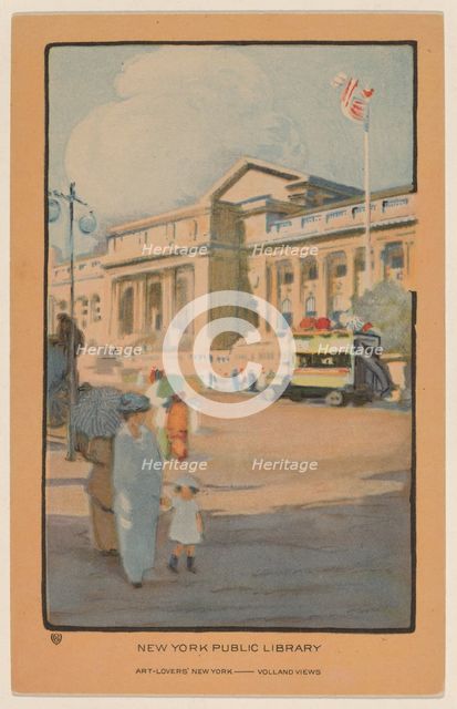 New York Public Library, 1914. Creator: Rachael Robinson Elmer.