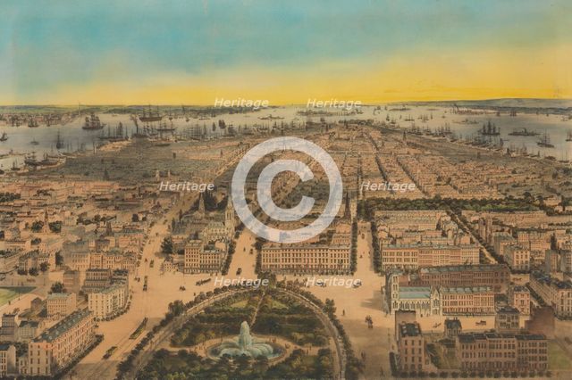 New-York (Union Square, Looking South), 1850. Creator: Sarony & Co.