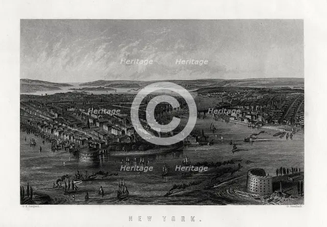 'New York', United States of America, 1883. Artist: G Greatbach