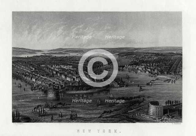 'New York', United States of America, 1883. Artist: G Greatbach