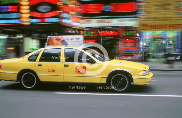 New York Yellow Taxi cab, 1995. Artist: Unknown.