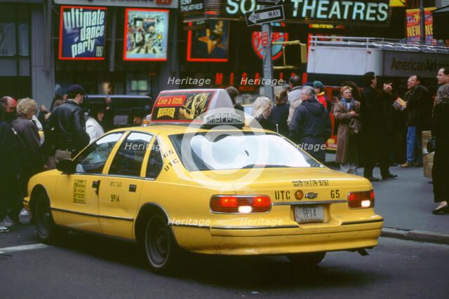 New York Yellow Taxi cab, 1995. Artist: Unknown.