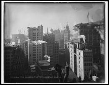 New York's business district from Woodbridge Building, c1901. Creator: Unknown